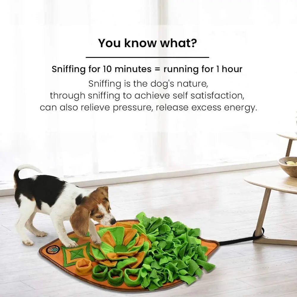 Snule Mat for Dogs, Dog Cats Nosework Feeding Mat, Pet Interactive Dog Puzzle Toys Encourages Natural Foraging Skills or Trainin